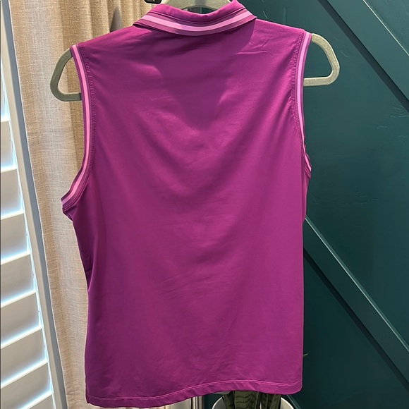 Nike Sleeveless Golf Polo - Magenta - Picture 5 of 5